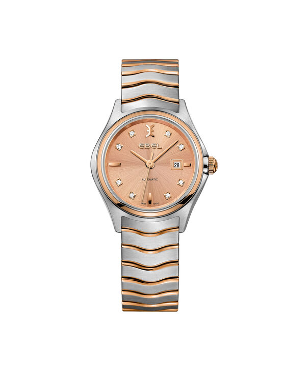 EBEL | Women's Watch EBEL Wave, stainless steel and 18K rose gold case ...