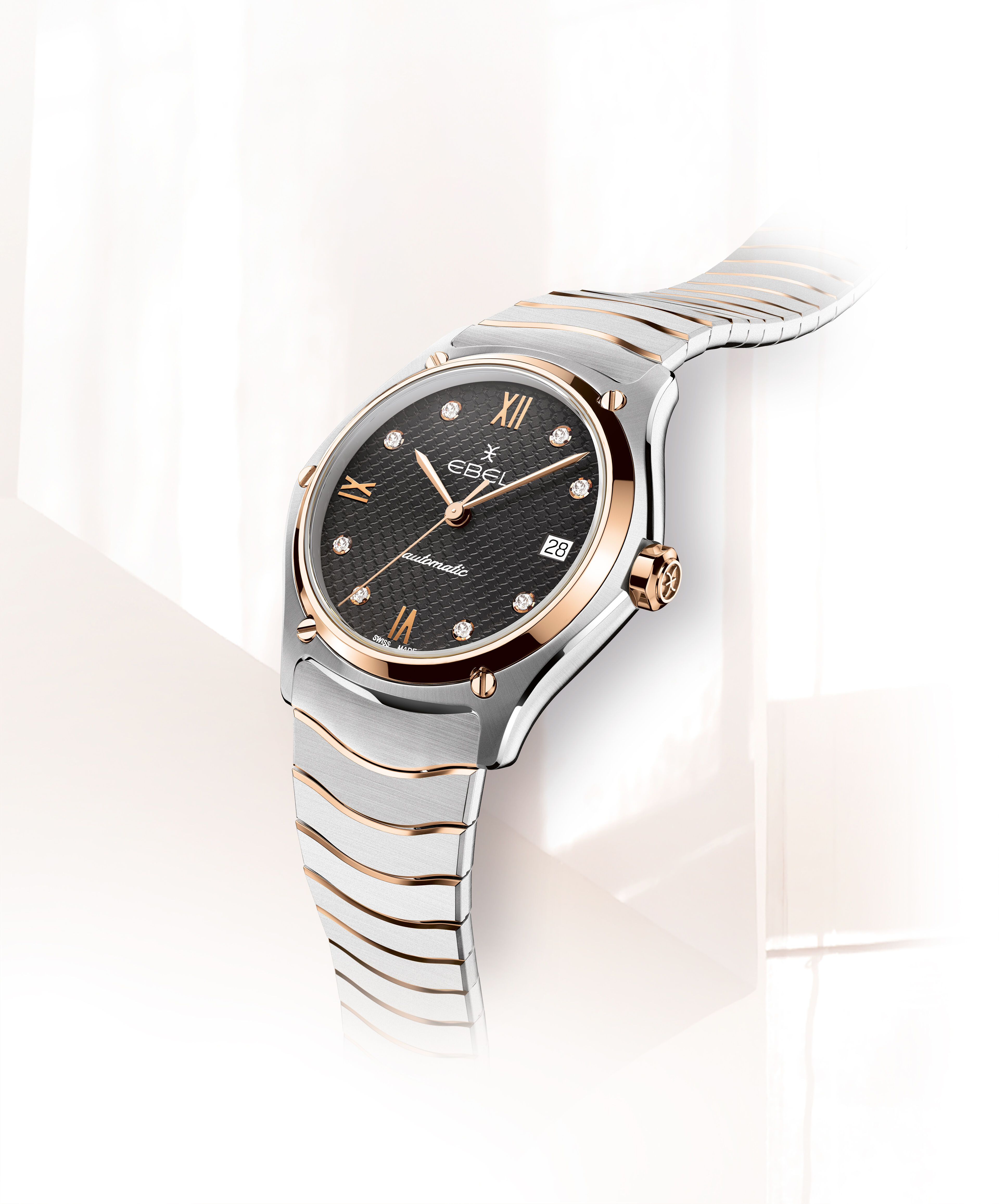 EBEL EBEL Sport Classic Damenuhr Gehause aus Edelstahl und rosegold