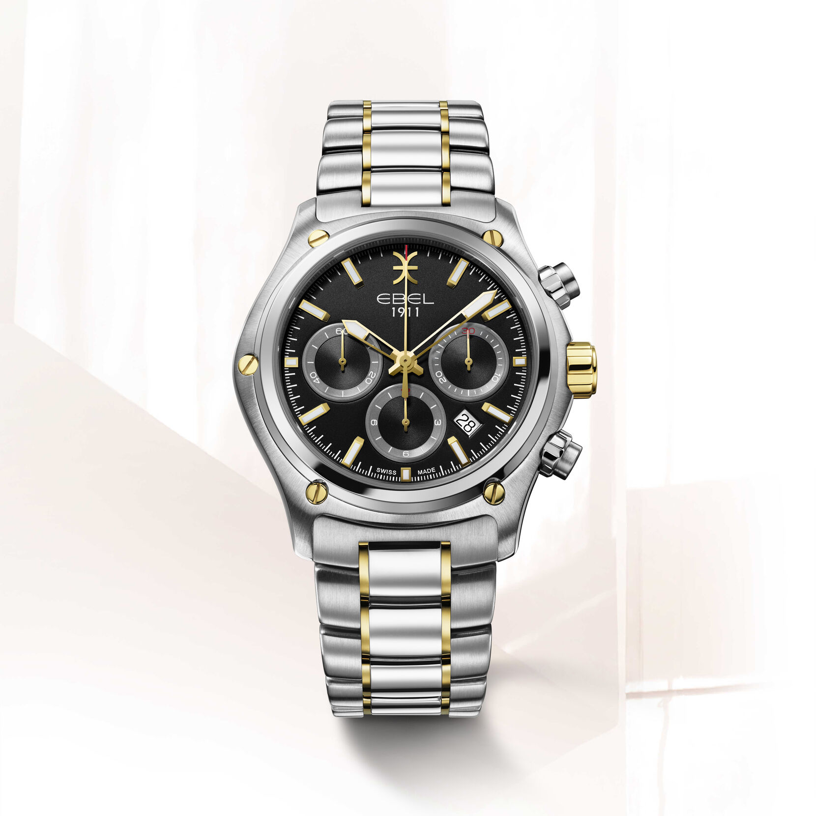 EBEL | Men's watch EBEL 1911, stainless steel and 18k yellow gold