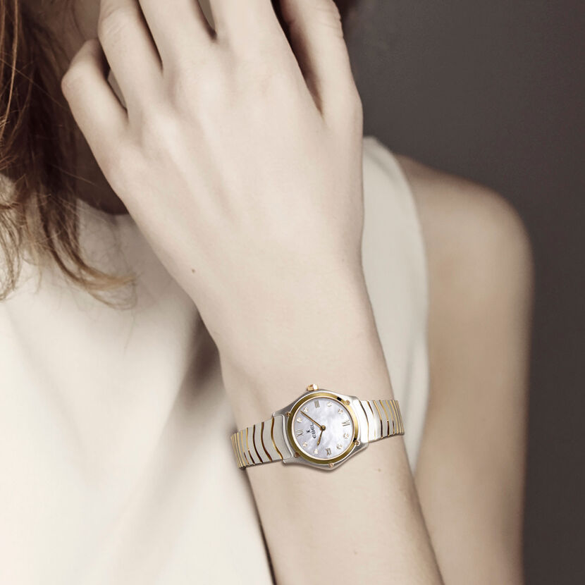 EBEL Women's Watch EBEL Sport Classic, Stainless steel and 18K yellow