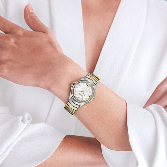 EBEL Ladies Wave Stainless Steel & Yellow PVD Watch
