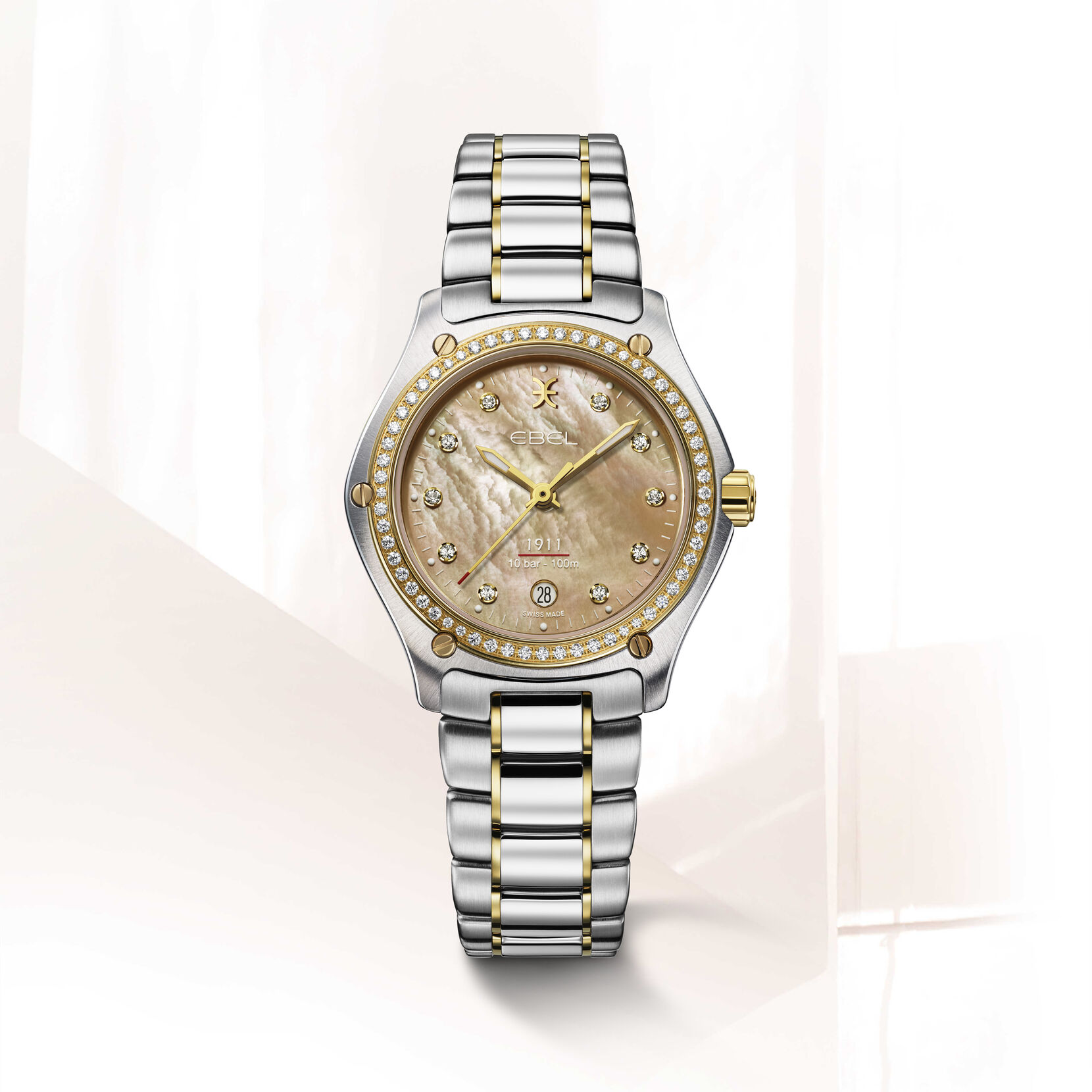 EBEL | Women's Watch EBEL 1911, stainless steel and 18K yellow gold