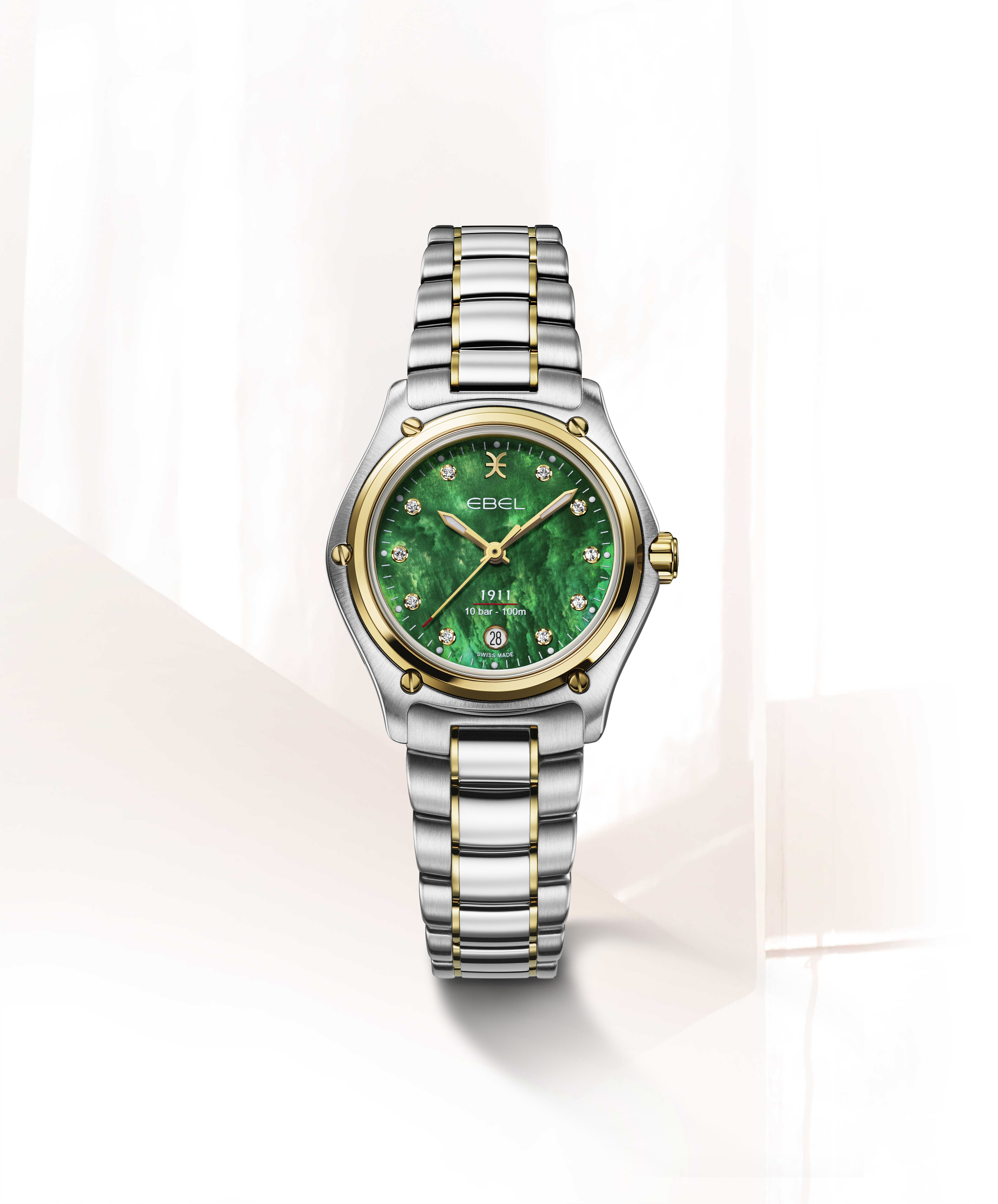 EBEL Women s Watch EBEL 1911 Stainless steel and 18K yellow gold