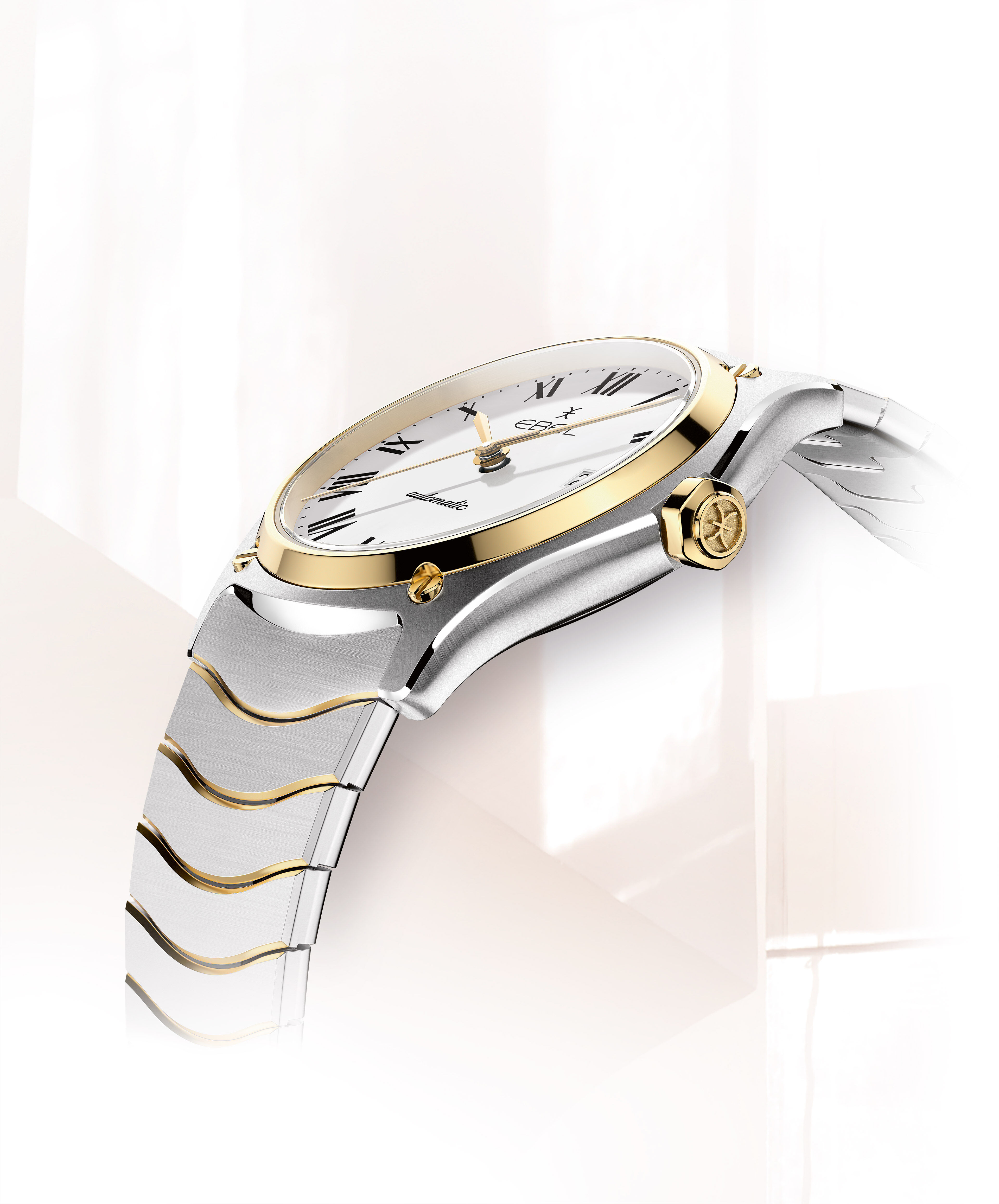 EBEL Men s EBEL Sport Classic watch stainless steel and 18K yellow gold