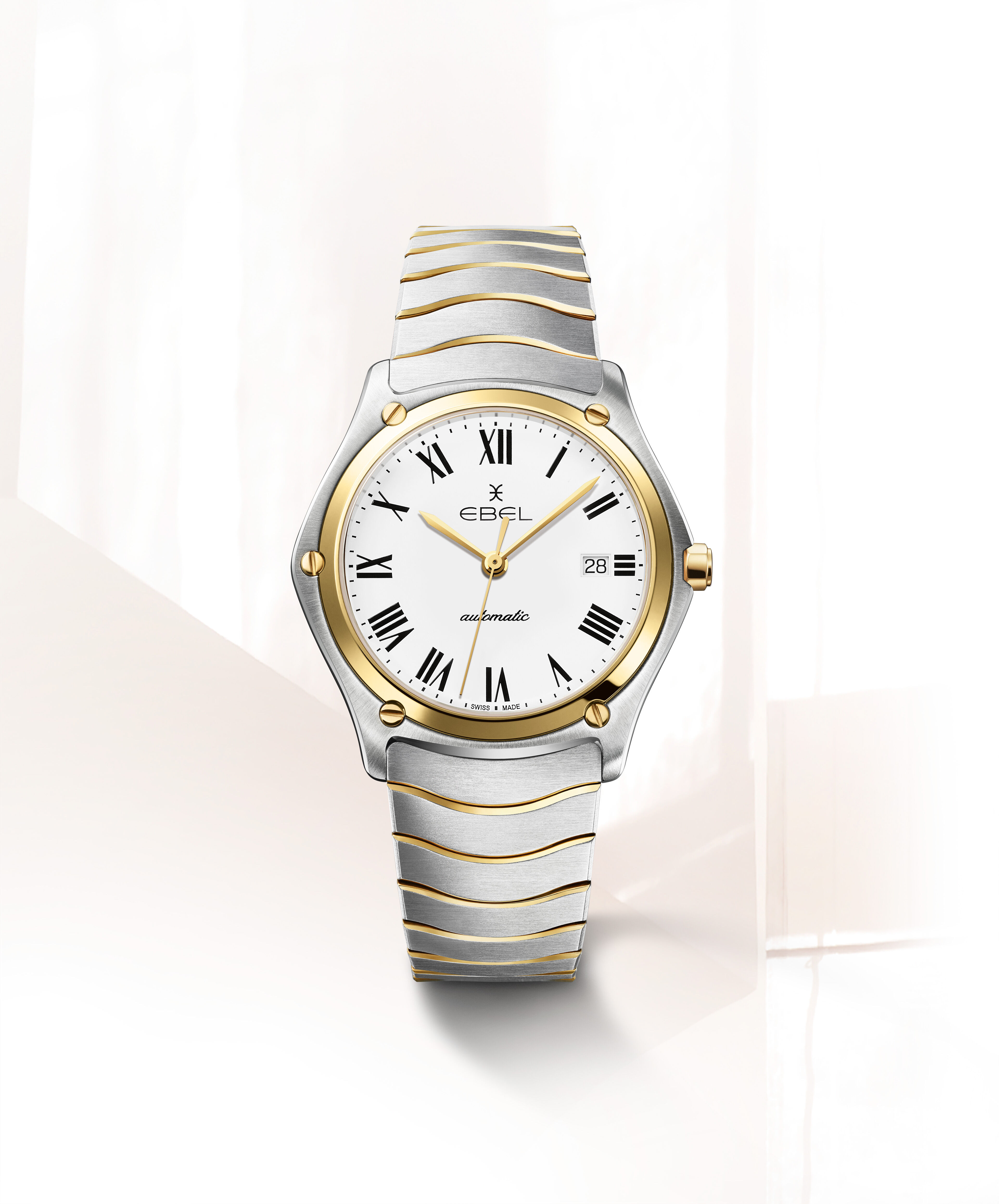 EBEL Men s EBEL Sport Classic watch stainless steel and 18K yellow gold