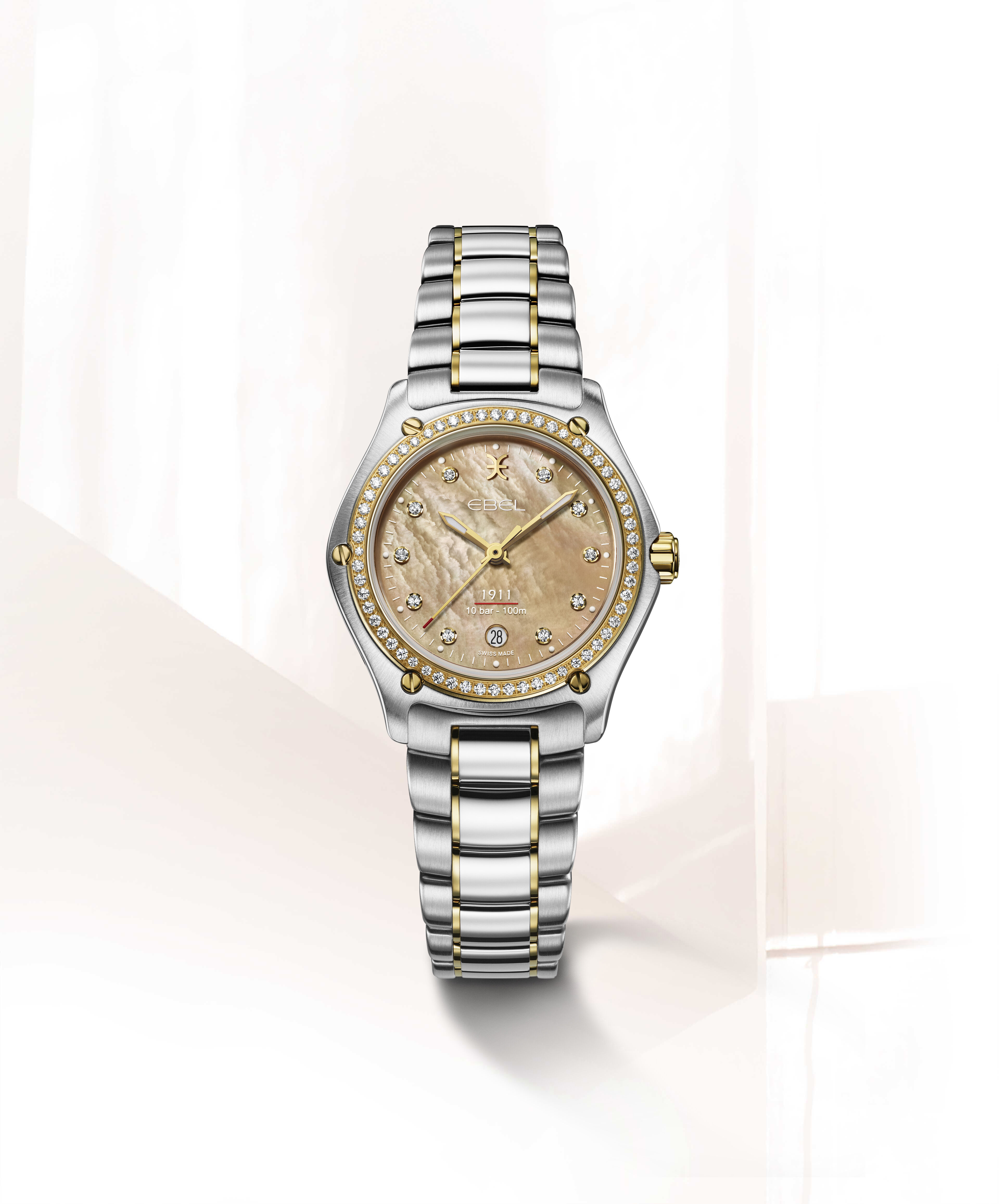 EBEL Women s Watch EBEL 1911 Stainless steel and 18K yellow gold