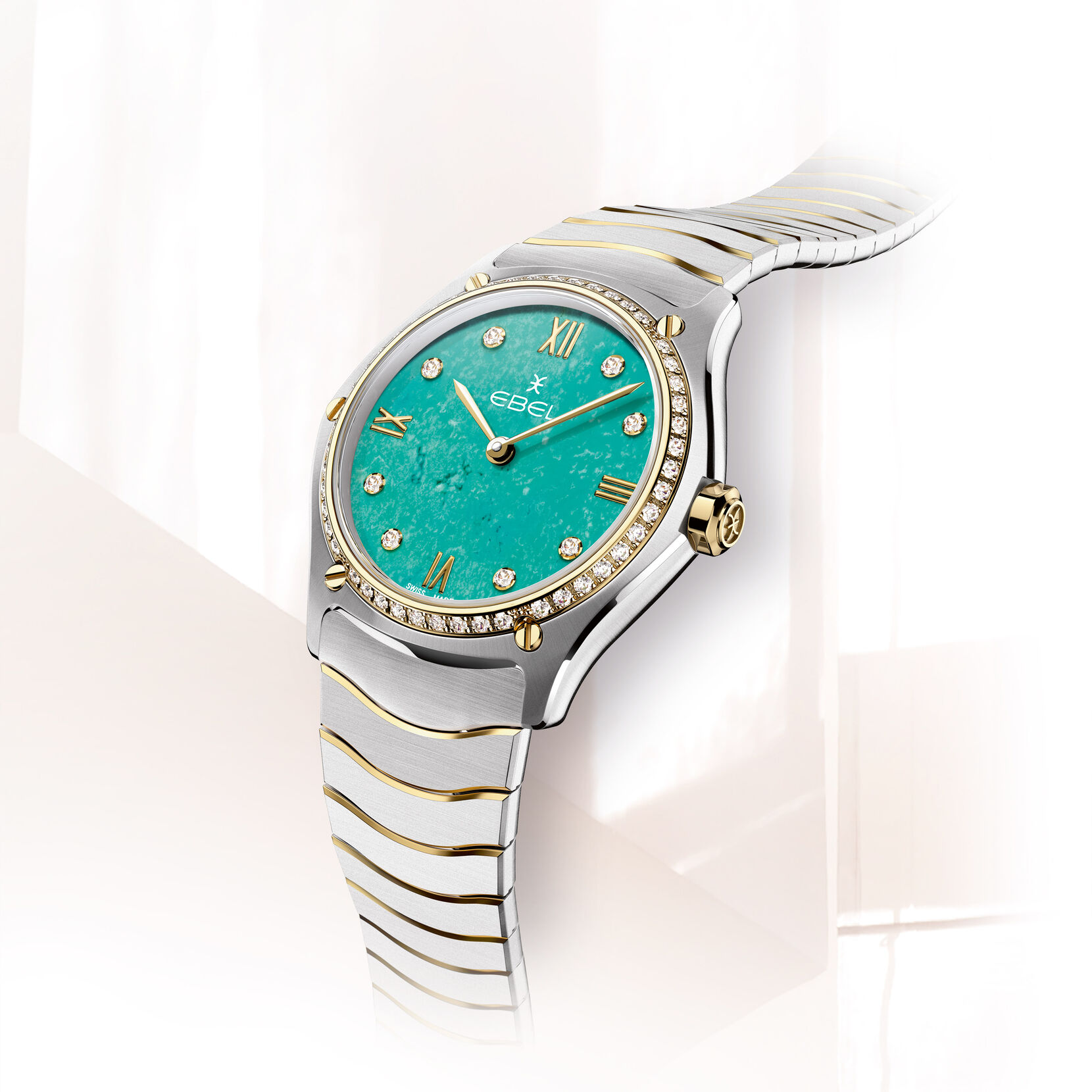 EBEL Women's EBEL Sport Classic watch, stainless steel and 18K yellow