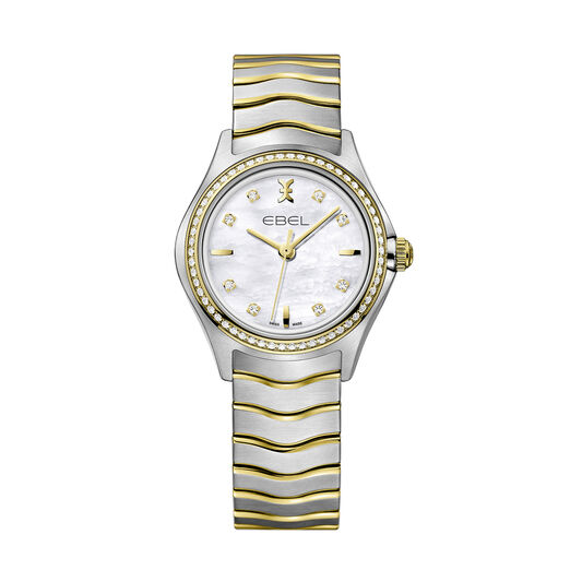 EBEL Ladies Wave Stainless Steel & Yellow PVD Watch