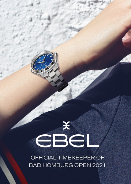 Ebel Official Timekeeper of Bad Homburg Open 2021 Discovery Chrono Blue